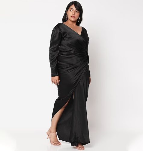 Black Plus Size Maxi Dress